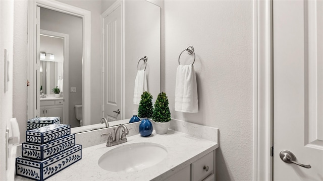 2809 Burgundy Trl, Rowlett, TX 75088 - bathroom with vanity and a textured wall