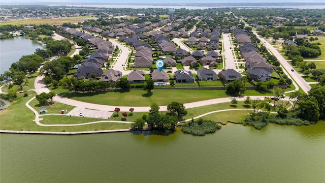 2809 Burgundy Trl, Rowlett, TX 75088 - aerial view of residential area featuring a large body of water