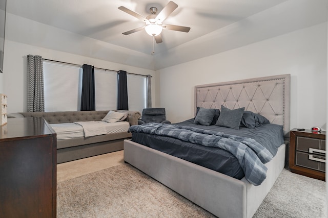 11401 Gale Ridge Ter, Fort Worth, TX 76052 - carpeted bedroom featuring ceiling fan