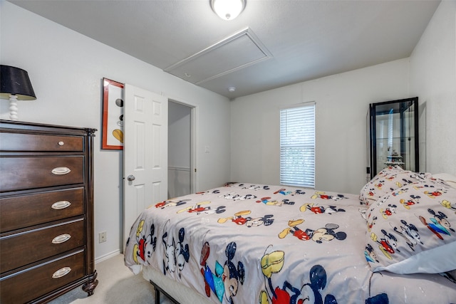 191 Black Forest Dr, Pottsboro, TX 75076 - bedroom with carpet flooring and attic access
