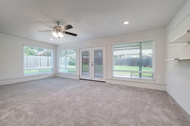 710 Northridge St, Denton, TX 76201 - unfurnished sunroom featuring french doors