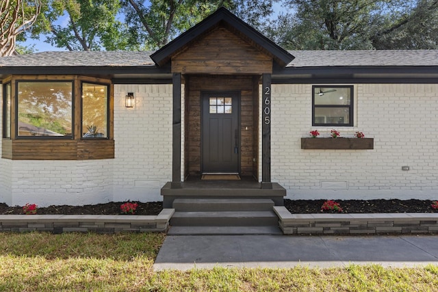 2605 S Glenbrook Dr, Garland, TX 75041 - view of exterior entry with brick siding