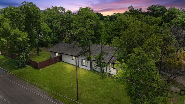 431 W Texas St, Denison, TX 75020 - aerial view at dusk