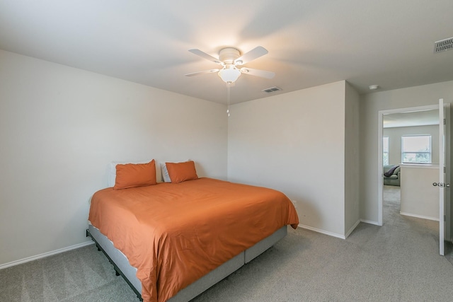 2153 Valley Forge Trl, Fort Worth, TX 76177 - bedroom with light carpet and a ceiling fan