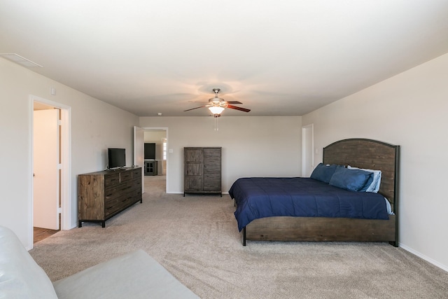 2153 Valley Forge Trl, Fort Worth, TX 76177 - bedroom with carpet and ceiling fan
