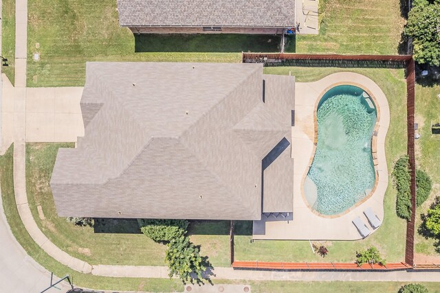 2153 Valley Forge Trl, Fort Worth, TX 76177 - drone / aerial view of a pool area