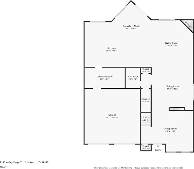 2153 Valley Forge Trl, Fort Worth, TX 76177 - view of property floor plan