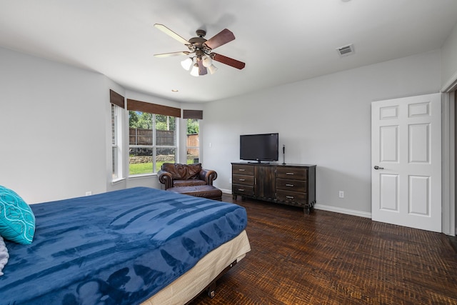 3912 Appleton Ln, Flower Mound, TX 75022 - carpeted bedroom with a ceiling fan and baseboards