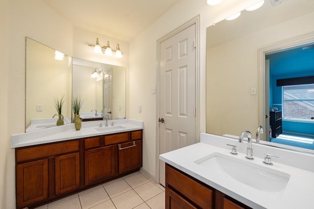 3912 Appleton Ln, Flower Mound, TX 75022 - full bathroom featuring vanity and tile patterned flooring