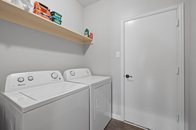 3912 Appleton Ln, Flower Mound, TX 75022 - laundry room with separate washer and dryer and baseboards