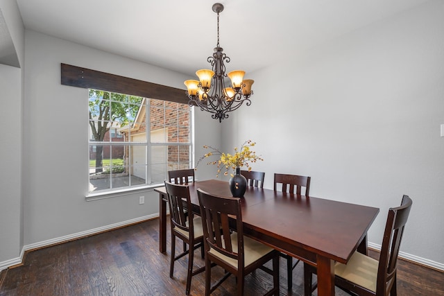 3912 Appleton Ln, Flower Mound, TX 75022 - dining room featuring a chandelier and wood finished floors