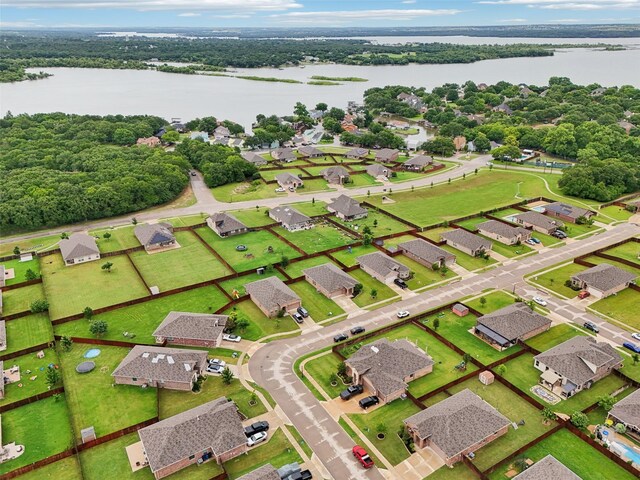 1083 Admiral Dr, Azle, TX 76020 - aerial view of residential area featuring a nearby body of water