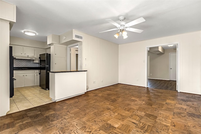 5835 E University Blvd Unit D, Dallas, TX 75206 - unfurnished living room with ceiling fan