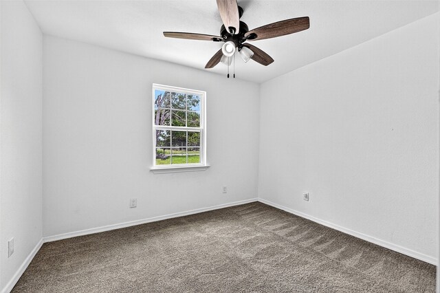 231 Juniper Dr, Pottsboro, TX 75076 - carpeted spare room featuring ceiling fan and baseboards