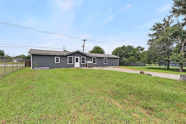 231 Juniper Dr, Pottsboro, TX 75076 - rear view of house featuring driveway and entry steps