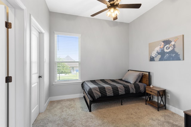 301 Aviara Ct, Poolville, TX 76487 - bedroom with carpet flooring and a ceiling fan
