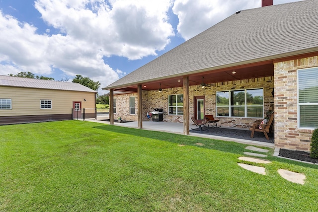 301 Aviara Ct, Poolville, TX 76487 - view of yard with a patio area