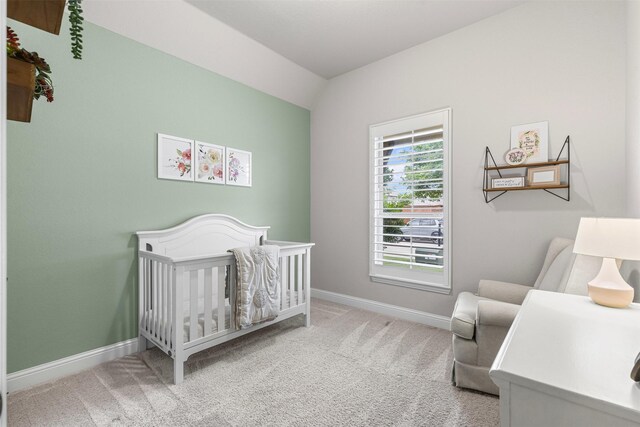 301 Prairie Oak Ct, Burleson, TX 76028 - carpeted bedroom featuring baseboards and a crib