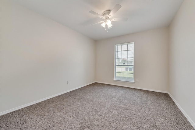 5504 Whitman Ave, Fort Worth, TX 76133 - carpeted spare room with ceiling fan and baseboards