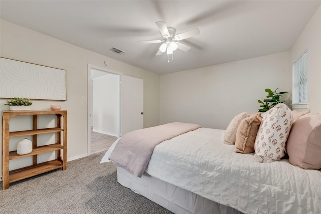 5504 Whitman Ave, Fort Worth, TX 76133 - bedroom featuring carpet floors and a ceiling fan