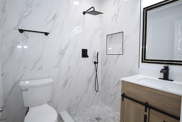 1825 Grove Cir, Mesquite, TX 75149 - full bathroom with vanity and a marble finish shower