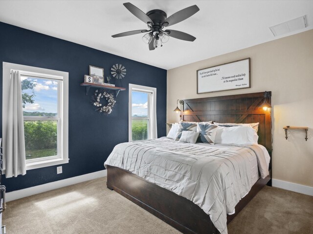 309 E 3rd St, Maypearl, TX 76064 - bedroom with carpet floors and a ceiling fan