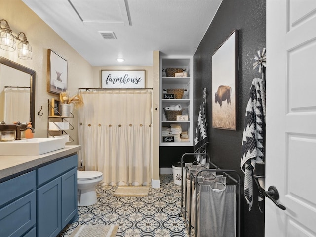 309 E 3rd St, Maypearl, TX 76064 - bathroom with vanity and curtained shower