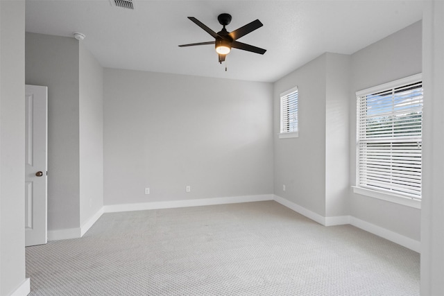 2905 Merrimac St, Fort Worth, TX 76107 - spare room featuring carpet flooring, a ceiling fan, and a smoke detector