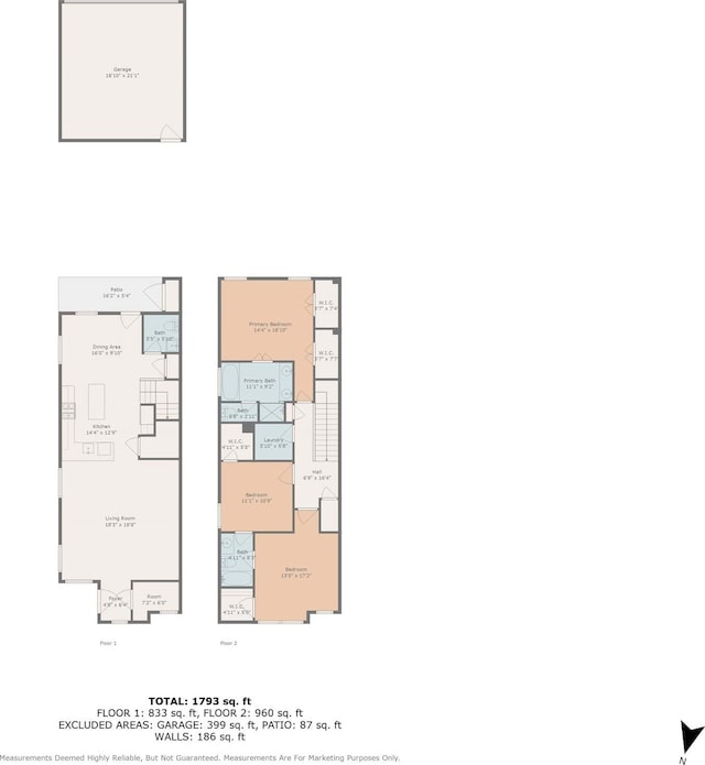 2905 Merrimac St, Fort Worth, TX 76107 - view of property floor plan