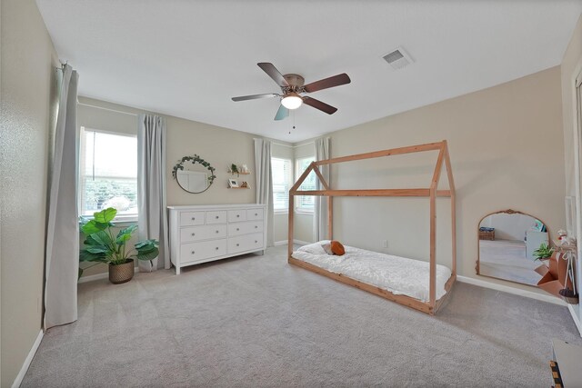 3767 Matson St, North Richland Hills, TX 76117 - carpeted bedroom with baseboards and ceiling fan