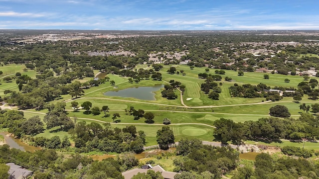 3767 Matson St, North Richland Hills, TX 76117 - drone / aerial view of a large body of water and a golf course