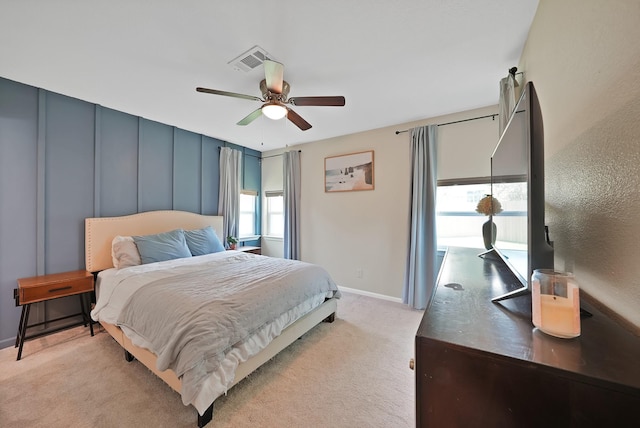 3767 Matson St, North Richland Hills, TX 76117 - bedroom with ceiling fan and light colored carpet