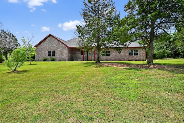 187 Brandon Way, Pottsboro, TX 75076 - view of front of property with a front lawn and brick siding