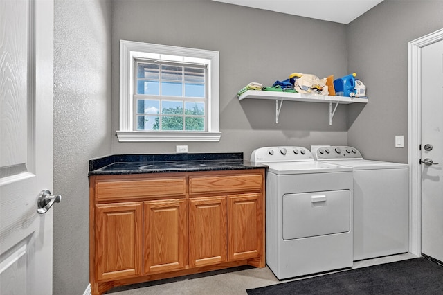 187 Brandon Way, Pottsboro, TX 75076 - laundry room with independent washer and dryer and cabinet space