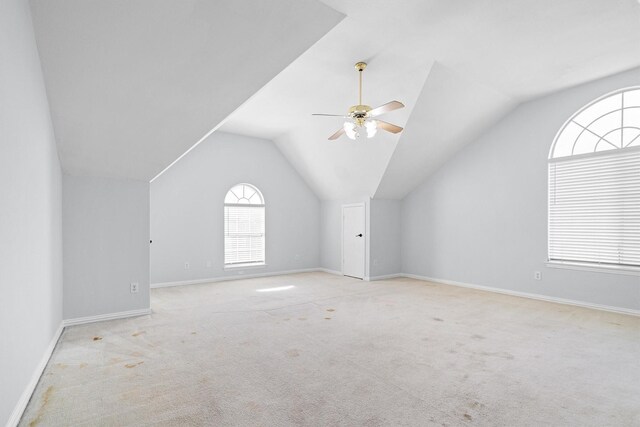 1092 Rosewood Dr, Grapevine, TX 76051 - additional living space featuring lofted ceiling, ceiling fan, and carpet