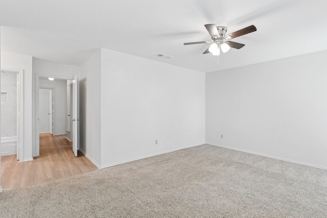 1109 Paluxy Ct, Flower Mound, TX 75028 - empty room with ceiling fan and light colored carpet