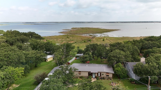 10234 County Road 198, Breckenridge, TX 76424 - aerial view of property and surrounding area featuring a large body of water