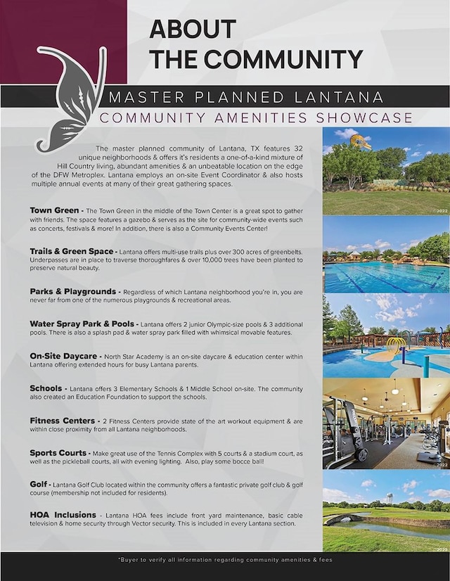8120 Tyler Dr, Lantana, TX 76226 - view of a document with multiple images
