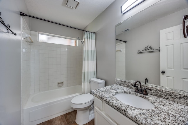 2102 Overview Ln, Garland, TX 75044 - full bathroom featuring shower / bath combo with shower curtain and vanity