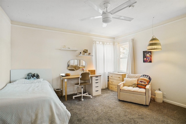 5428 Sabelle Ln, Haltom City, TX 76117 - bedroom featuring carpet floors and ceiling fan
