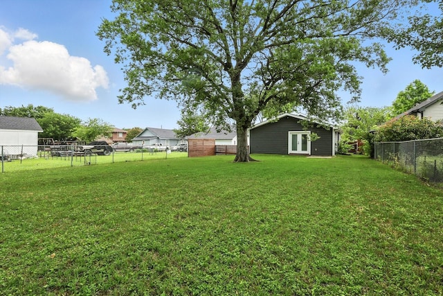1415 W St, Mckinney, TX 75069 - fenced backyard with french doors