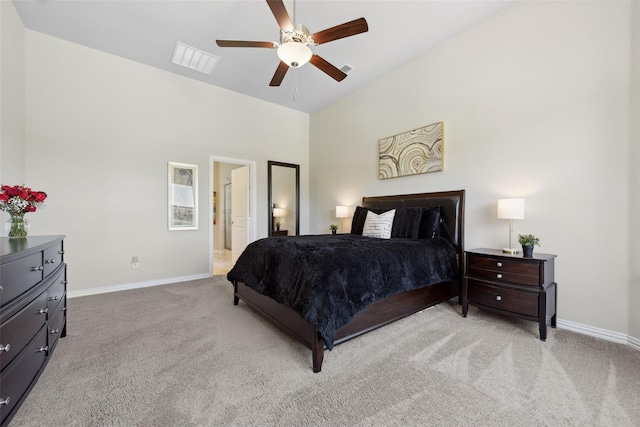 216 Shadow Creek Ln, Hickory Creek, TX 75065 - carpeted bedroom featuring baseboards and ceiling fan