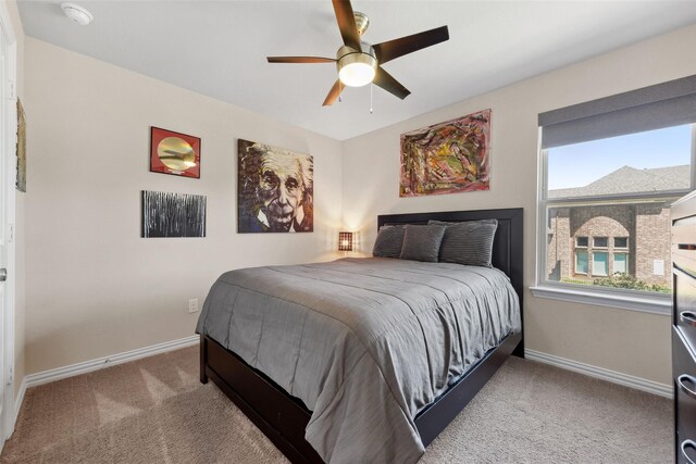 216 Shadow Creek Ln, Hickory Creek, TX 75065 - carpeted bedroom with baseboards and a ceiling fan