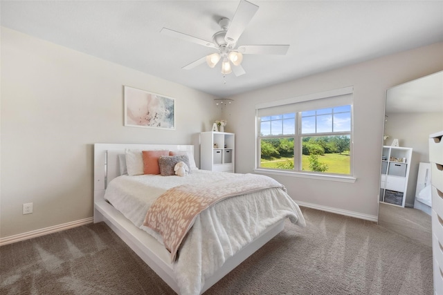 216 Shadow Creek Ln, Hickory Creek, TX 75065 - bedroom with carpet floors and a ceiling fan