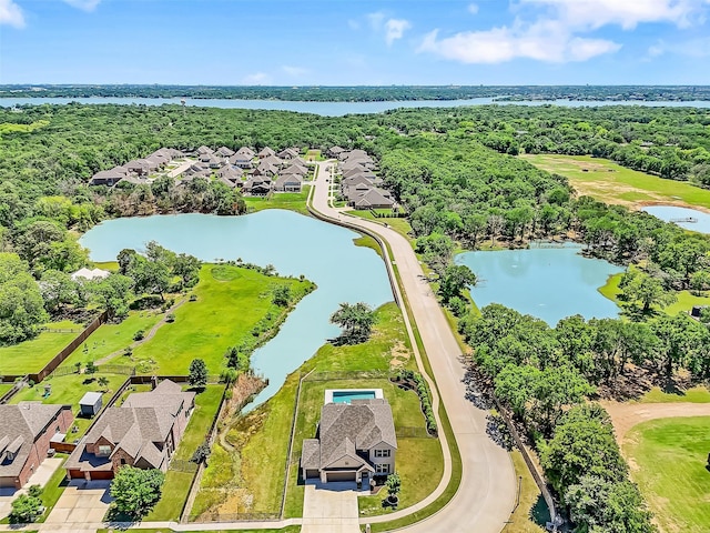 216 Shadow Creek Ln, Hickory Creek, TX 75065 - aerial perspective of suburban area featuring a nearby body of water