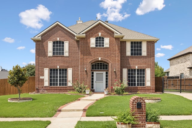 433 Willow Bend Dr, Murphy, TX 75094 - colonial inspired home with brick siding and roof with shingles