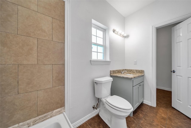 2522 Refugio Ave, Fort Worth, TX 76164 - bathroom featuring vanity, a shower, tile patterned flooring, and a bath
