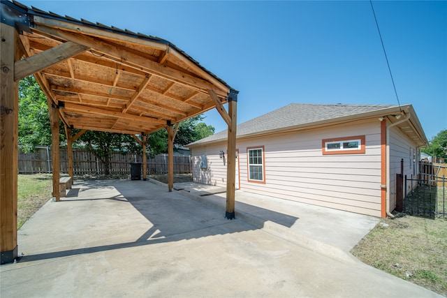 2522 Refugio Ave, Fort Worth, TX 76164 - fenced backyard featuring a patio and driveway
