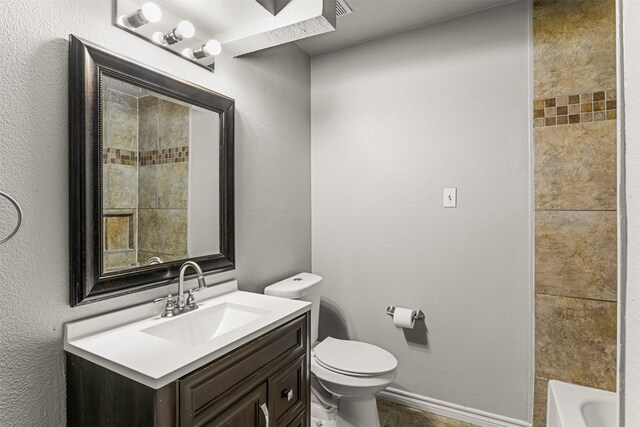 5207 Atlantis Ter, Arlington, TX 76016 - bathroom with vanity, a tub, and a shower