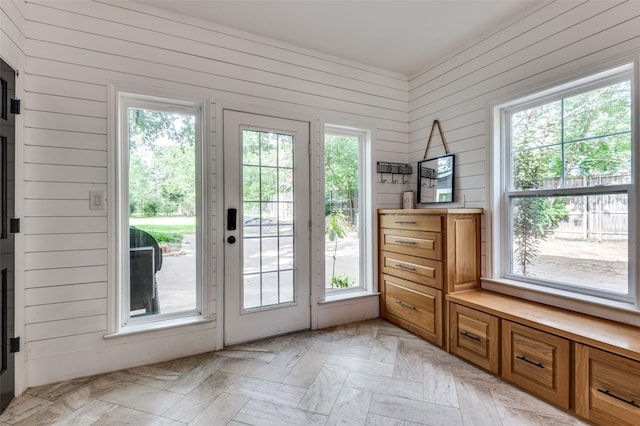 3700 Red Oak Dr, Corinth, TX 76208 - entryway featuring wood walls